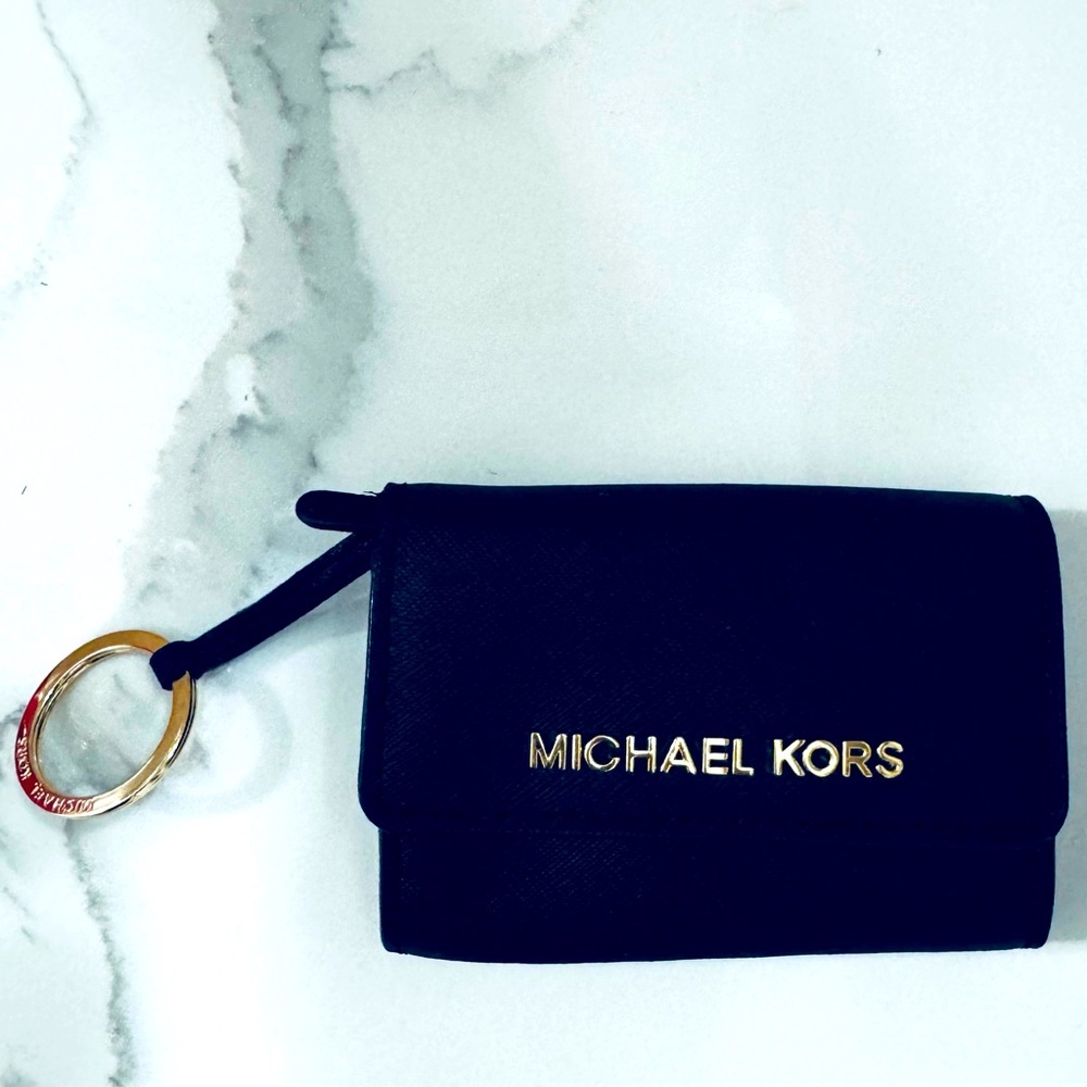 Michael Kors Saffiano Keychain Coin Purse